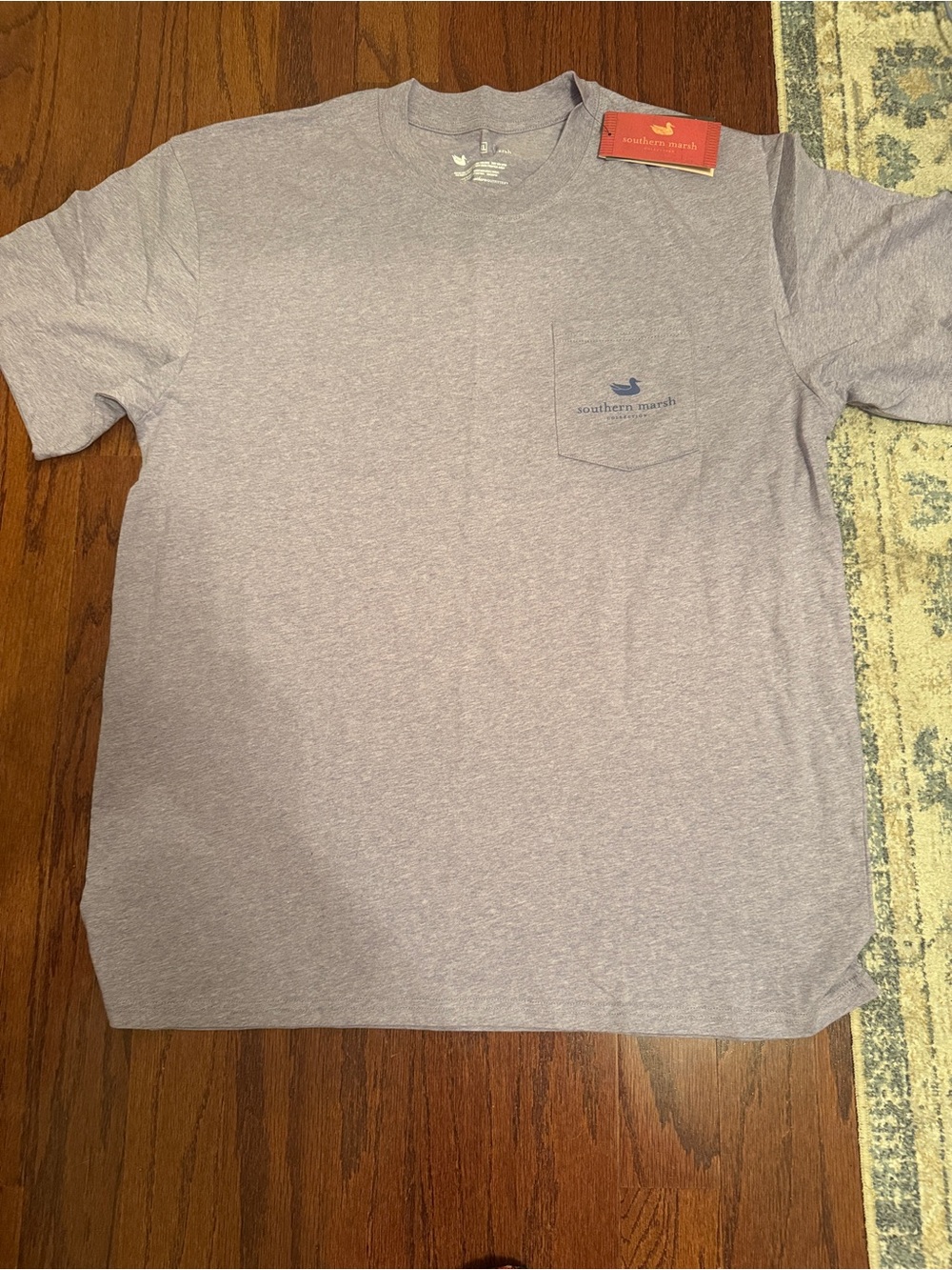 Southern Marsh Men's Heather Purple Pocket T-Shirt XL